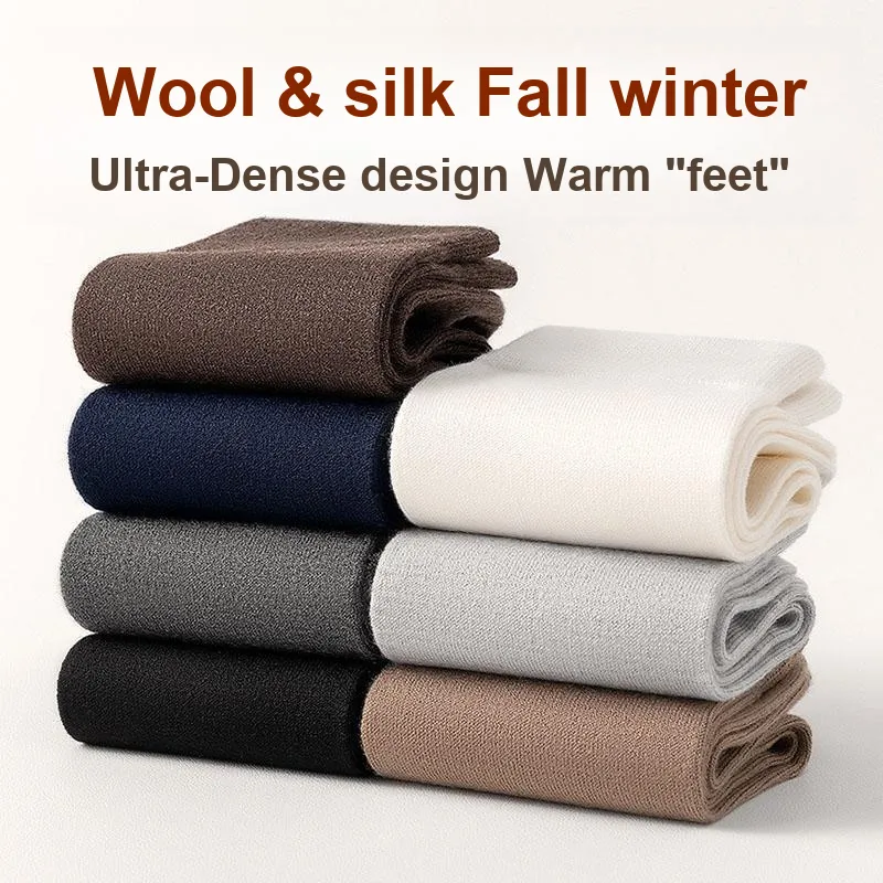 FAIRWHALE Mid Calf Socks Men's 5 Pack-2