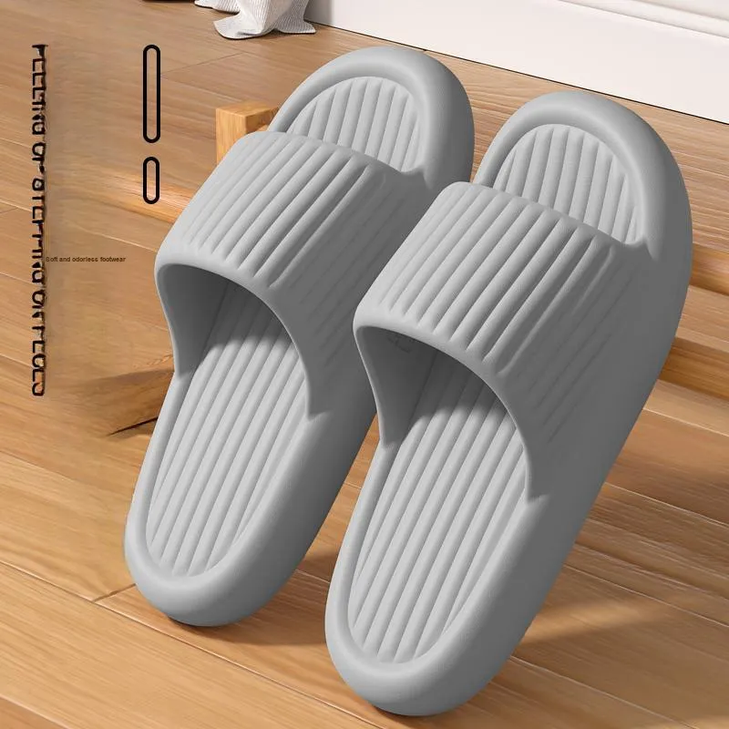 LUNNIFEIYA Squashy And Bouncy Feeling Slippers, Home Indoor Quiet Slip Resistant Platform, Odor Free EVA Home Slippers-13