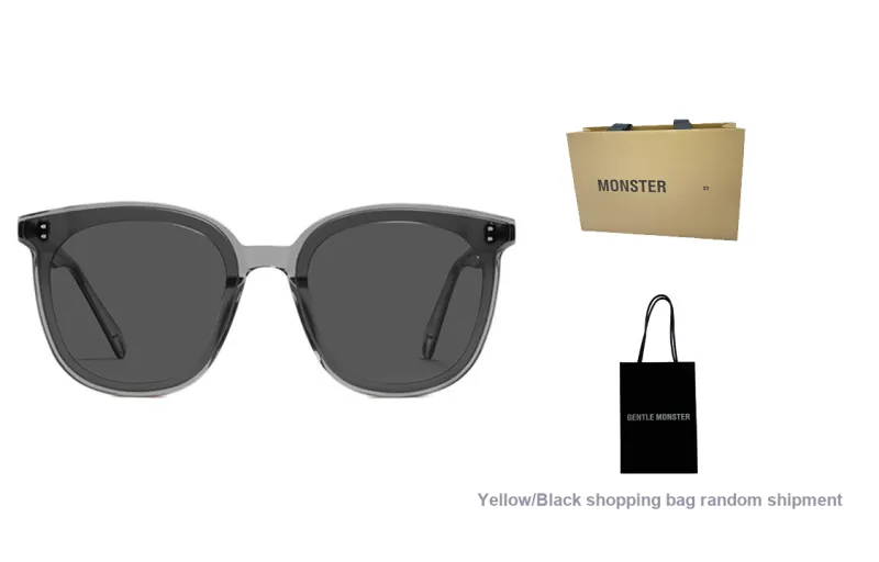 GENTLE MONSTER Square Sunglasses Unisex Gray-4