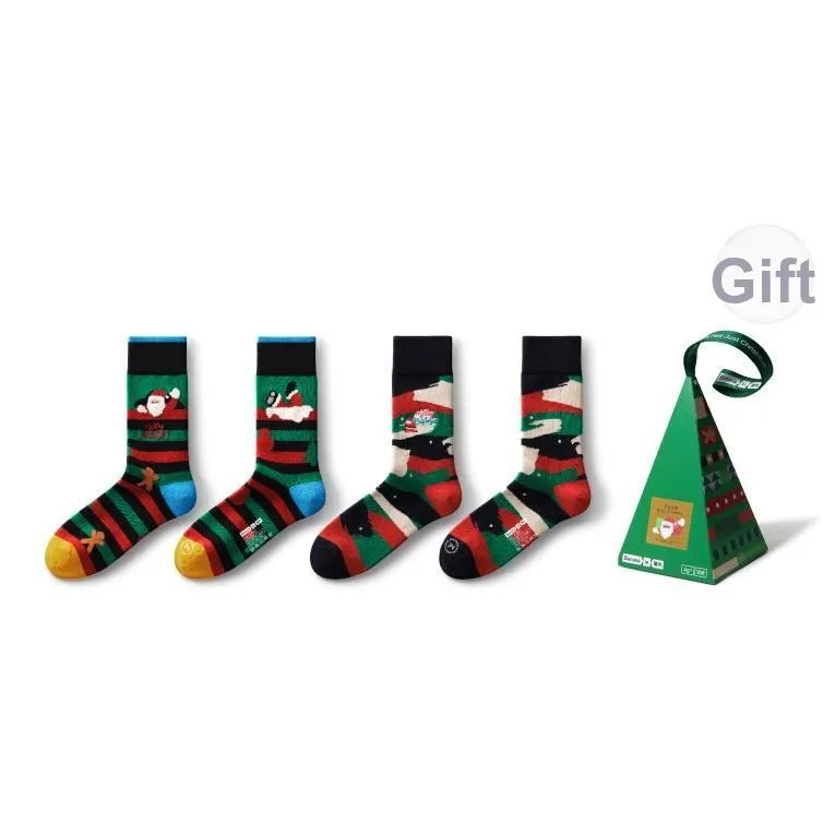 Bananain Knee High Socks Unisex 2 Pairs Of Gift Boxes