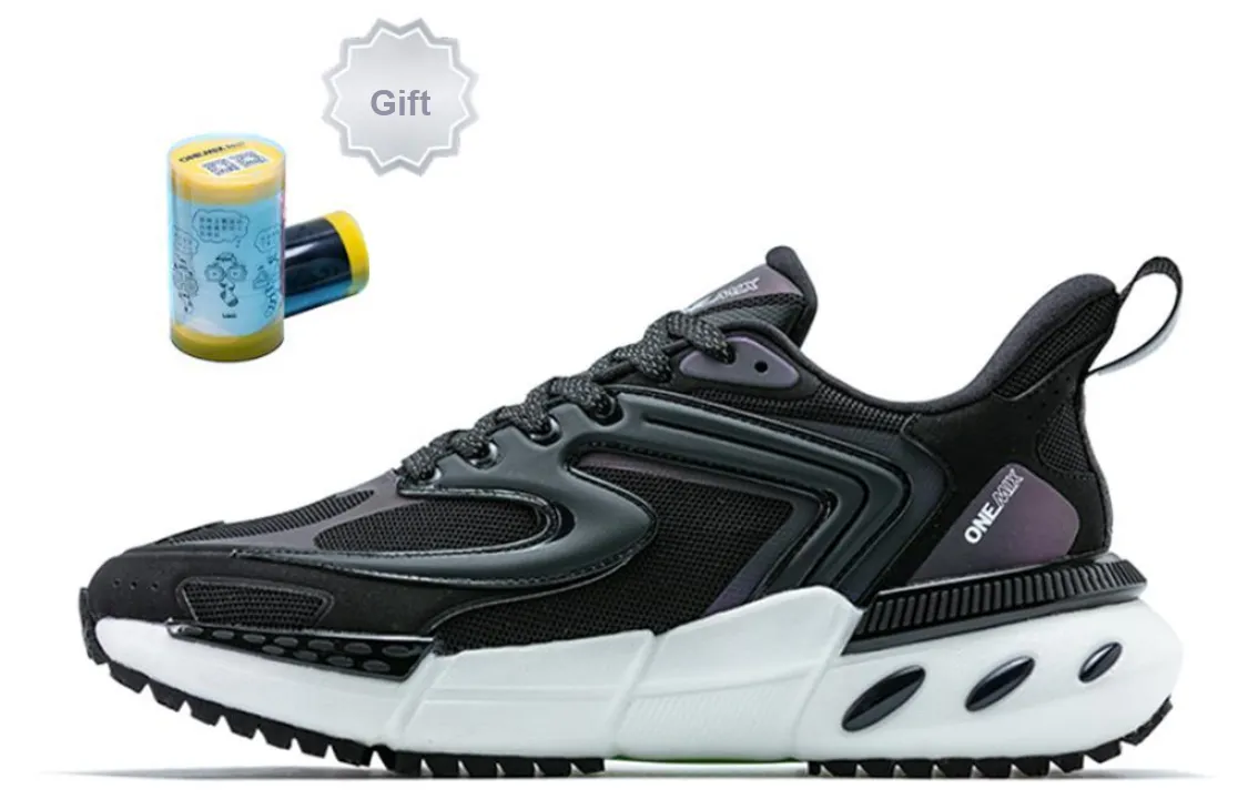 ONEMIX Follow The Waves Low Top Running Shoes Unisex Phantom Night Black