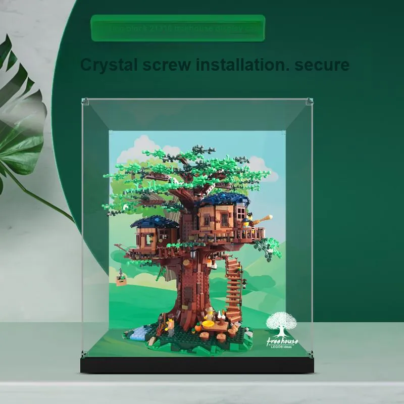 LIGHT YOUR BRICKS LeiYiBai Compatibility Building Block IDEAS Collection 21318 Treehouse Storage Box Model Accessories-4