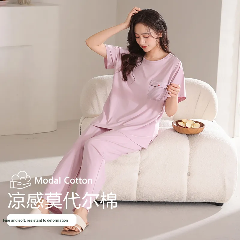 Lan Miao Pajama Set Women's Light Purple-3