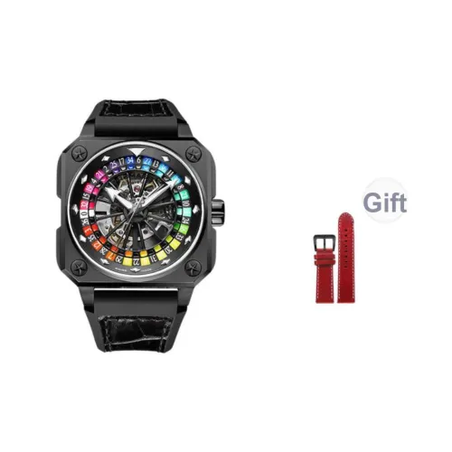 ROMAGO Roulette Collection Автоматический Механический Механизм Часы Унисекс 46,5 мм Черный Циферблат