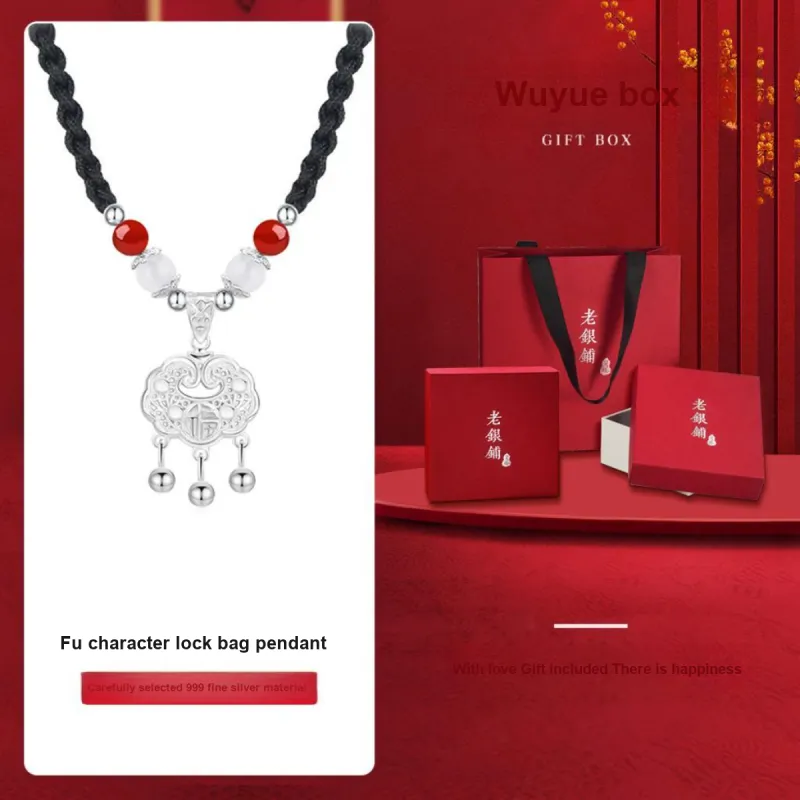 Wylyp 999 Fine Silver Necklaces Women's-6