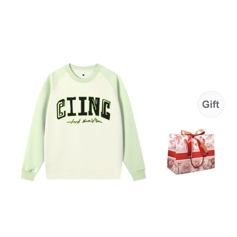 CHANGE SHE Sweatshirt Unisex Beige Apricot & Arctic Blue-4