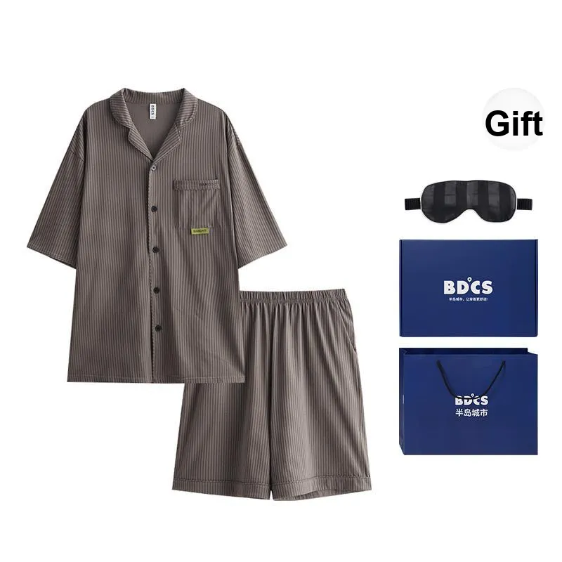 Peninsula City Pajama Set Men's Gift Box Set-19