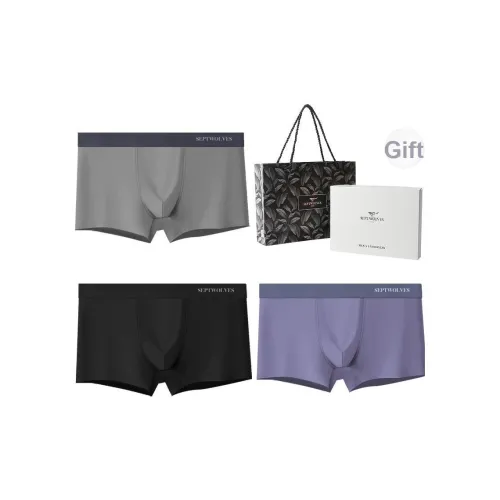 SEPTWOLVES Нижнее белье Подарочная коробка Мужской 3 упаковки Gift Box Set + Сумка для покупок