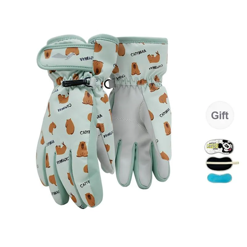 LiNing Ski Gloves Windproof And Rainproof, Cold Resistant Thermal Gloves Kids'-16