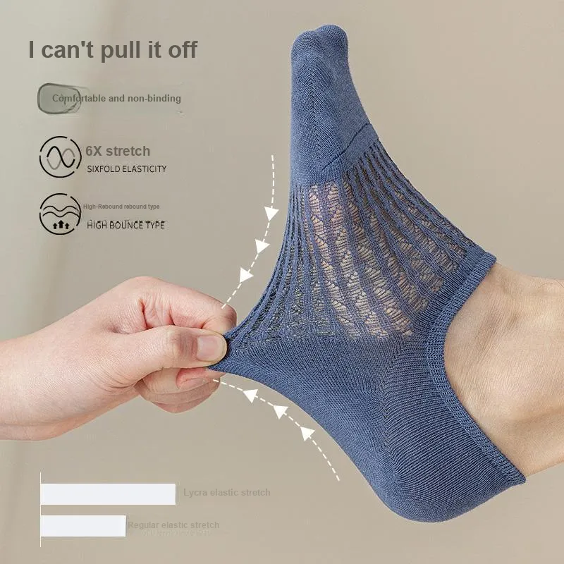 XIA.WA.ZHI.XIU No Show Socks Men's Shopping Bag 5 Pack-29