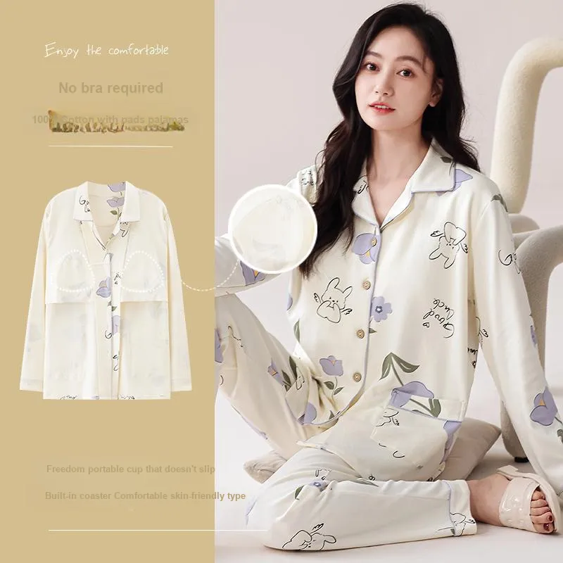 Pretty Lady Pajama Set Women's Ecru-5