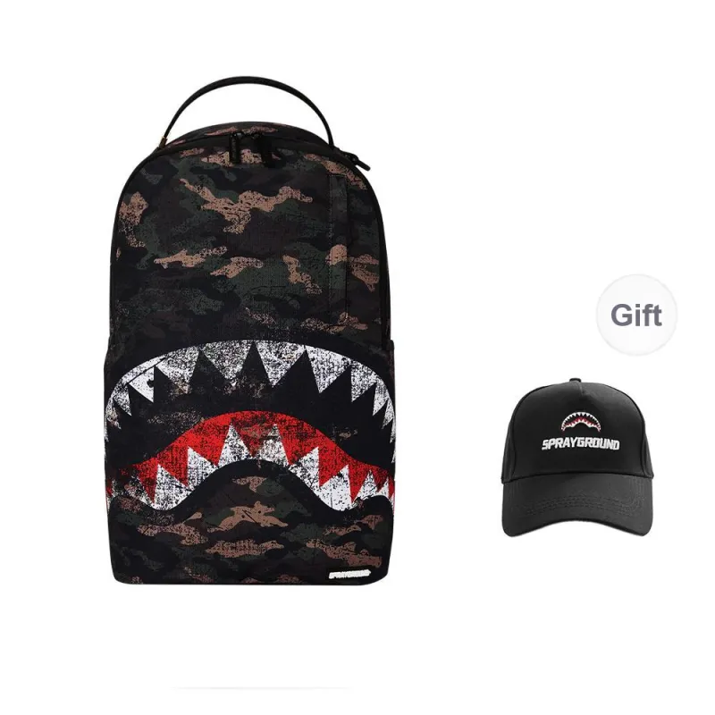 SPRAYGROUND Polyester Backpack Regular Unisex Army Green-9