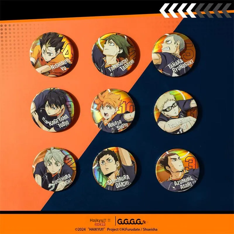 GuGuGuGu Haikyuu!! Characters Battle For The Dump Tinplate Badge Badges-1