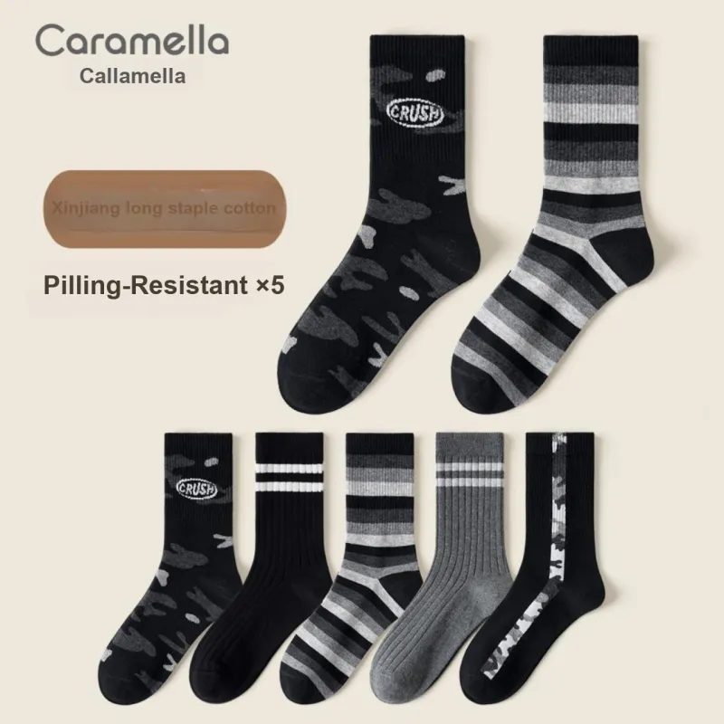 Caramella Mid Calf Socks Men's 5 Pack-18