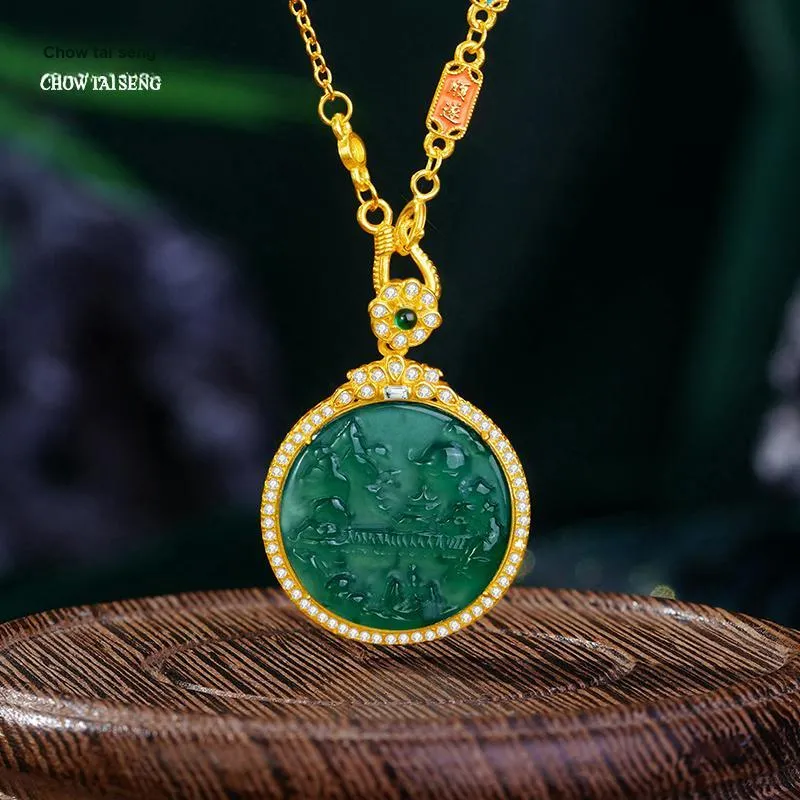 CHOW TAI SENG Ice Glutinous Necklaces Unisex-5