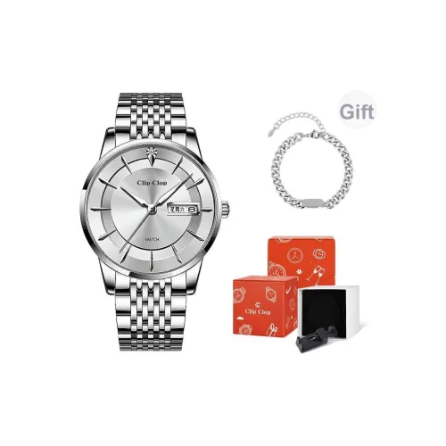 Clip Clop Кварцевый механизм нержавеющая сталь ремешок мужские часы многоцветный циферблат часов