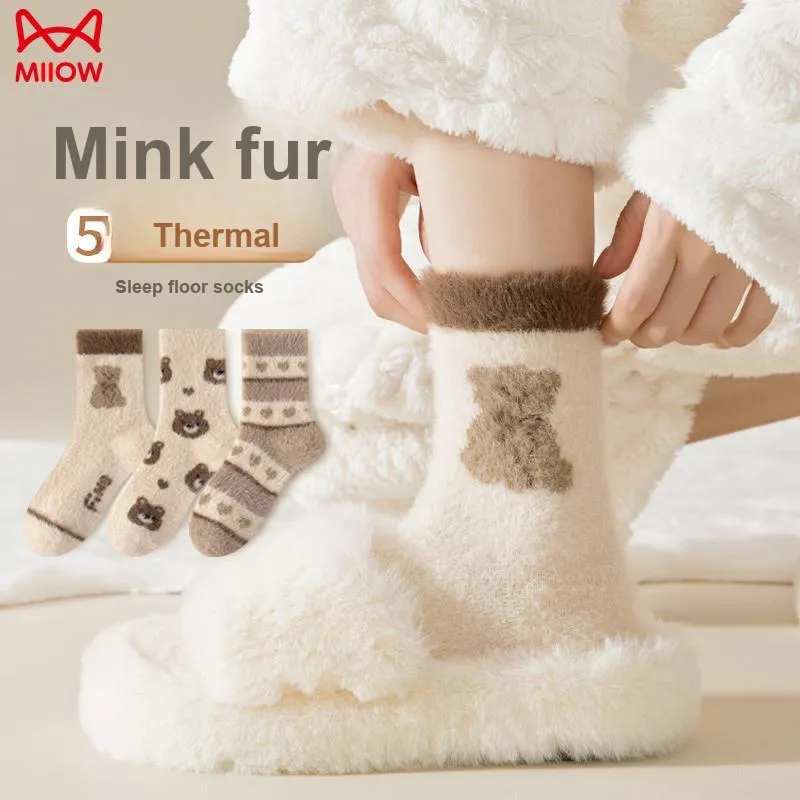 MIIOW Mid Calf Socks Women's Combo Set-2