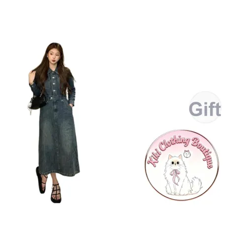 Kiki Clothing Boutique Длинное платье с длинными рукавами женское