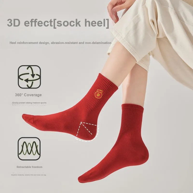 MIIOW Honmei Honmei Series Mid Calf Socks Unisex 2 Pack-1