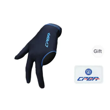 CPBA Billiards Three Finger Gloves Left Hand Single Non Indexed Lycra Fabric M/L/XL Unisex