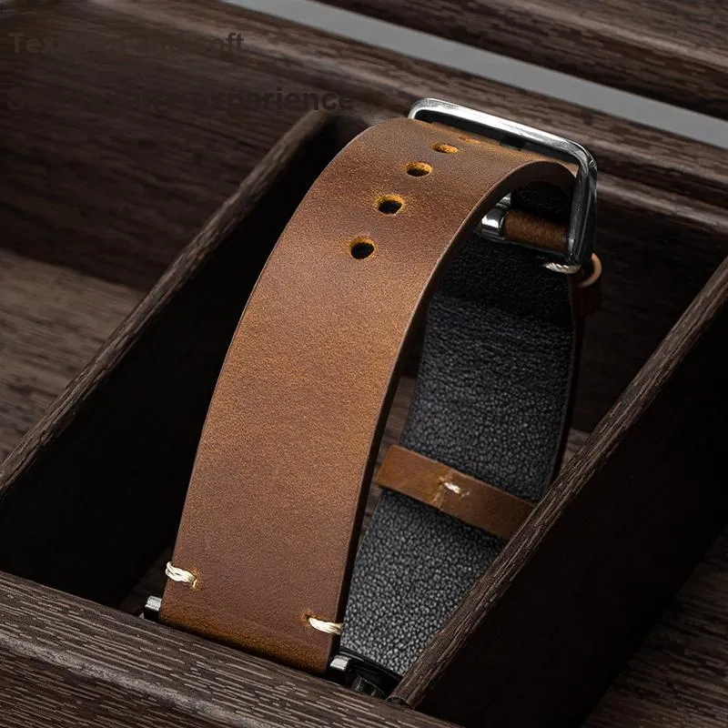 FUDIEN Apple Compatibility Watch Band Cowhide Leather Material-14