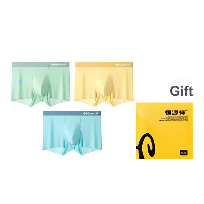 H YXIANG Underpants Men's Box 3 Pack-4