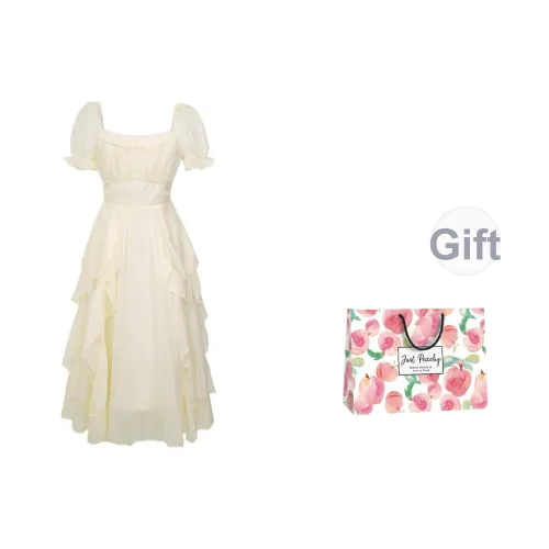 Qiuerle Женские Платья с Короткими Рукавами