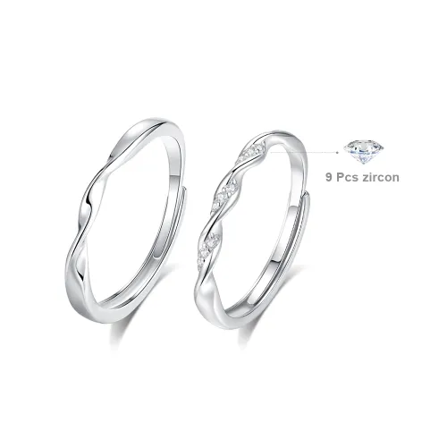 Crafts Women's Sterling Silver Adjustable Opening Unisex