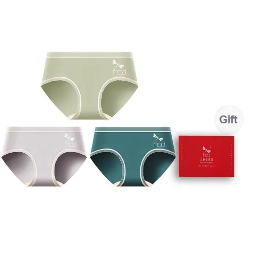 RED DRAGONFLY Cotton Panties Women's Box 3 Pack