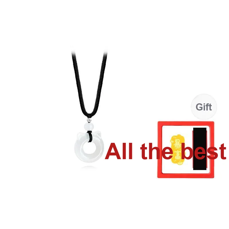 Chongqing Gold Store Colored Glaze Necklaces Unisex-5