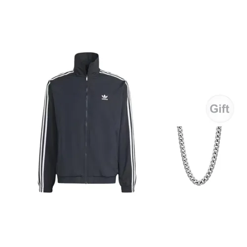 Adidas Jackets Men Black Includes Necklaces