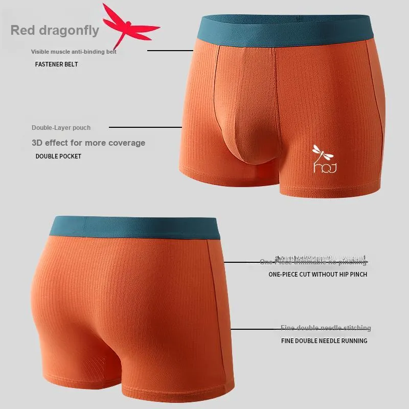 RED DRAGONFLY 50S Pure Cotton Underpants Men's Box 3 Pack-10