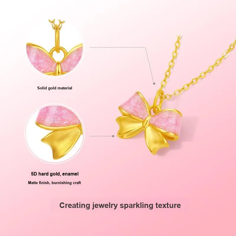 ZHOU LIU FU Gold Necklace Women's-4