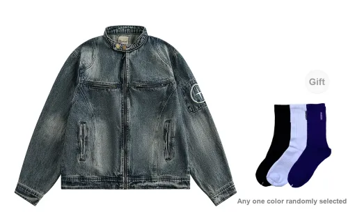 ICH MODE Denim Jackets Unisex