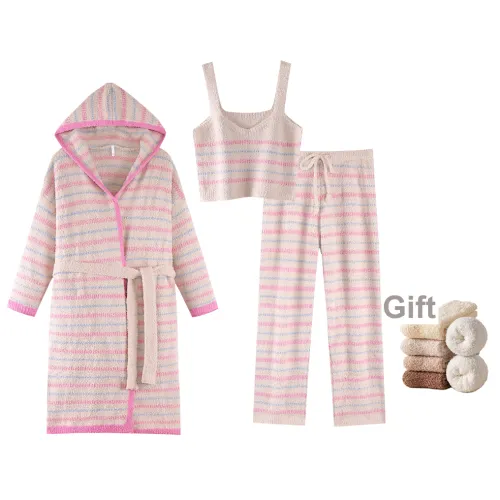 ZumashL Luxury Designer Series Pajama Set Women's Maple Sugar Powder Oat