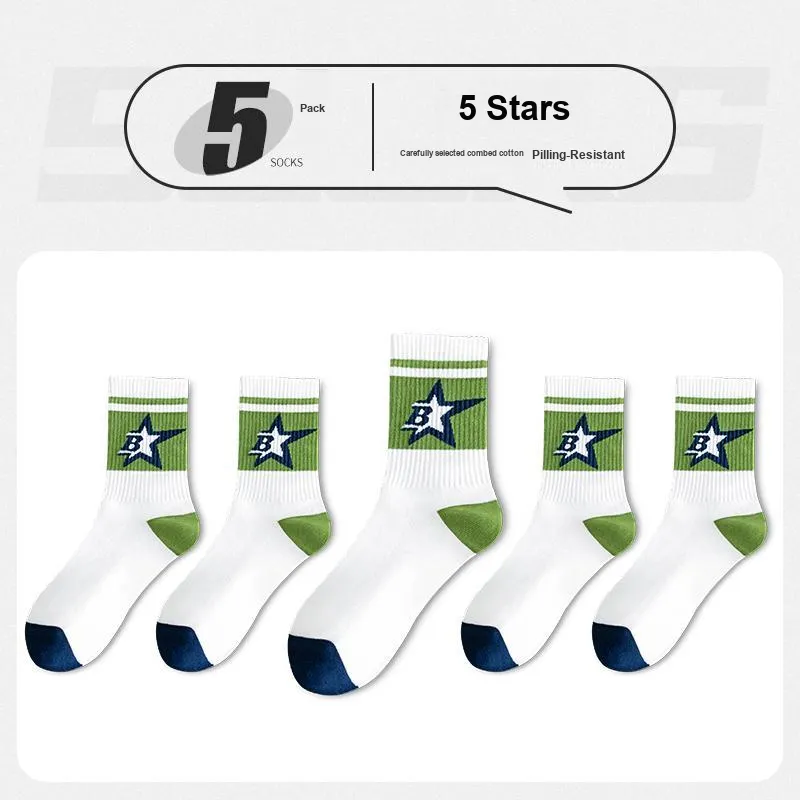 ROBINHOOD Mid Calf Socks Men's 5 Pack-18