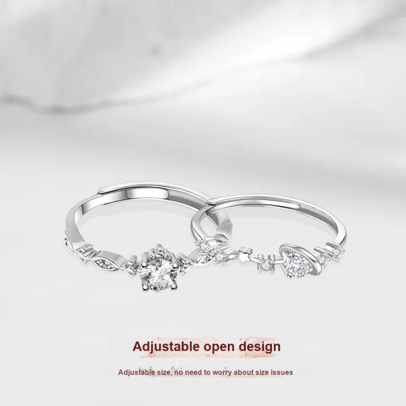Master Kim Niche Luxury Design Premium Adjustable Opening Ring Women's-4