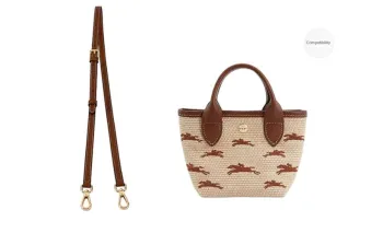 GUYI Knitted Fabric With Cow Leather Patchwork Bag Accessories Women's Brown