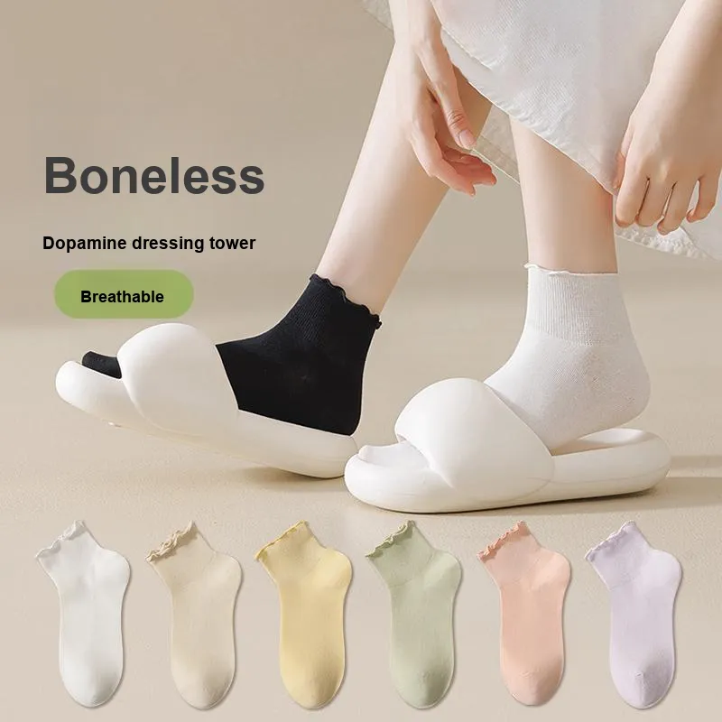 XIA.WA.ZHI.XIU Ankle Socks Women's Box 4 Pack-1