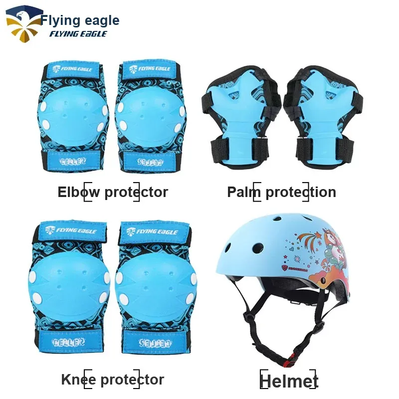 FLYING EAGLE Roller Skate Set ABS Hard Shell \ EPS Foam Casual, Commuting Unisex 28 32 S\M Black, Blue, Pink-4