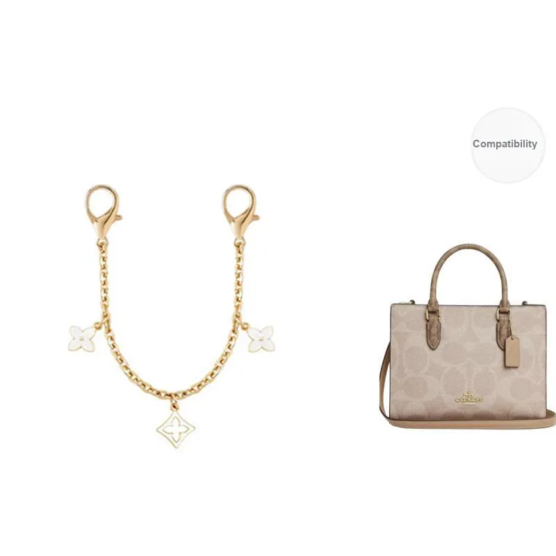 Metal Bag Strap Women's Gold Tone-0