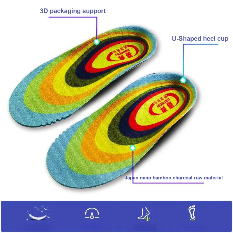 HAPENSS Nano Bamboo Charcoal Fiber Insoles Kids'-7