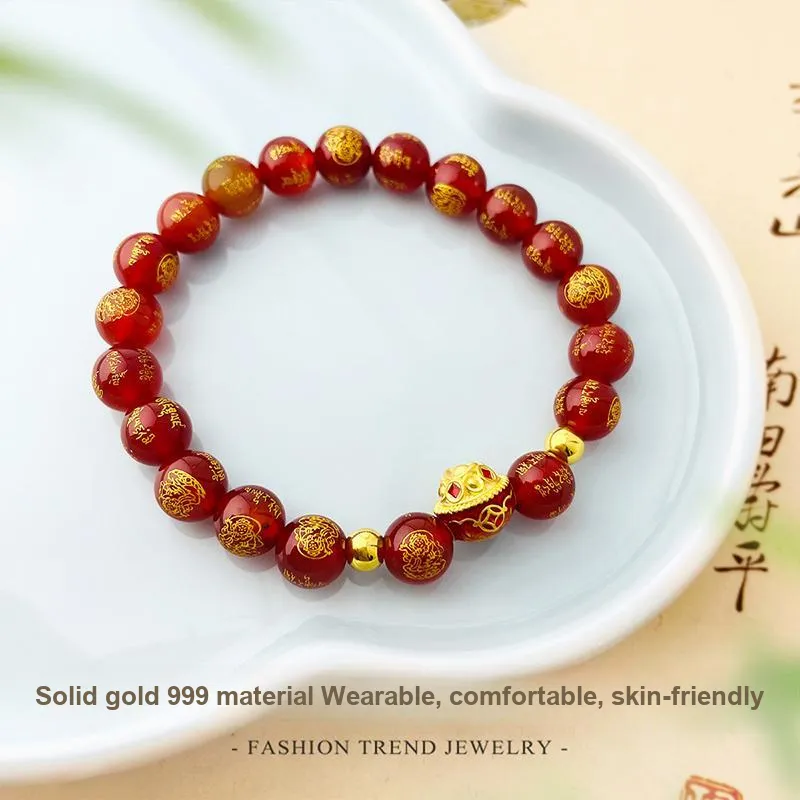 Love Agate Jade Bracelets Women's-4