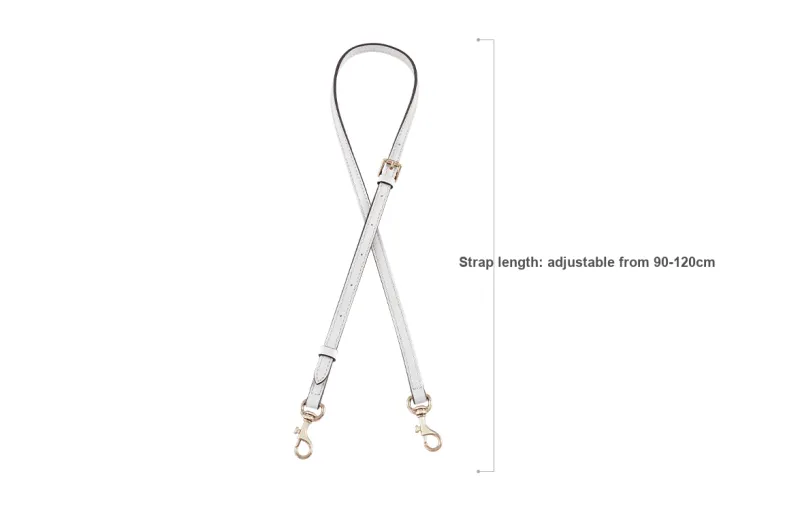 Kim Yeon sha Artificial Leather Bag Strap Women's Milk Tea-17