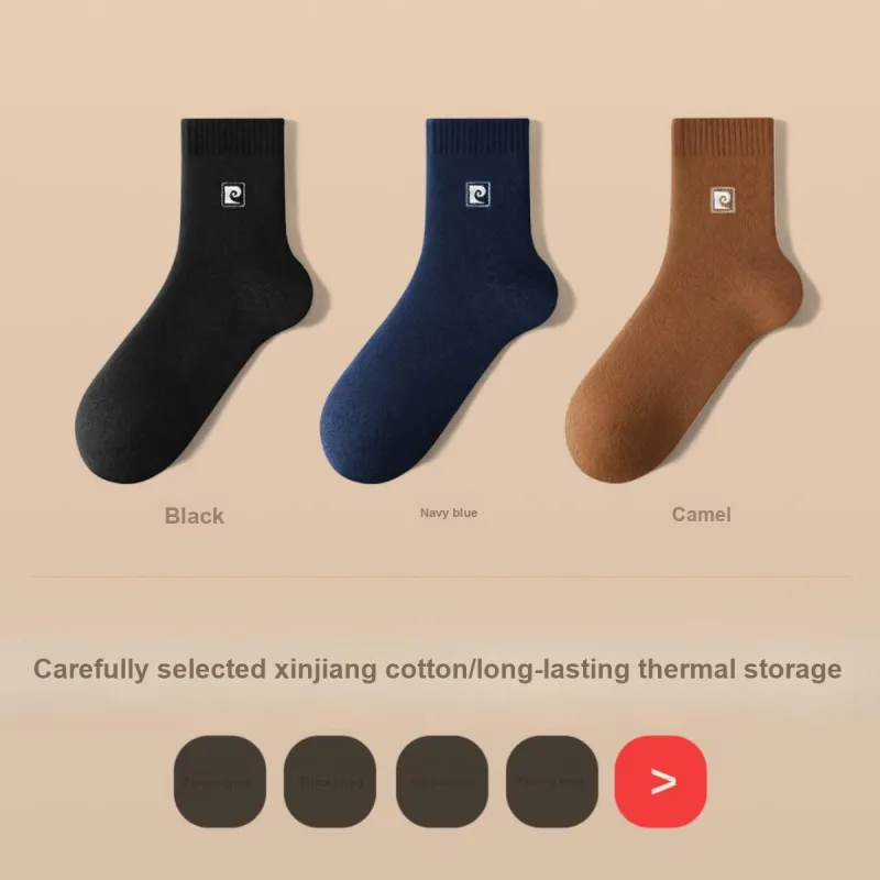 PIERRE CARDIN Mid Calf Socks Men's 3 Pack With Box Included-4