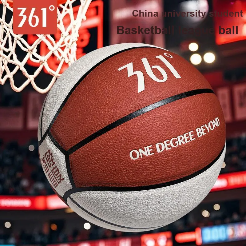 361° PU Basketball Red White Gale Size 7 Training Unisex-1