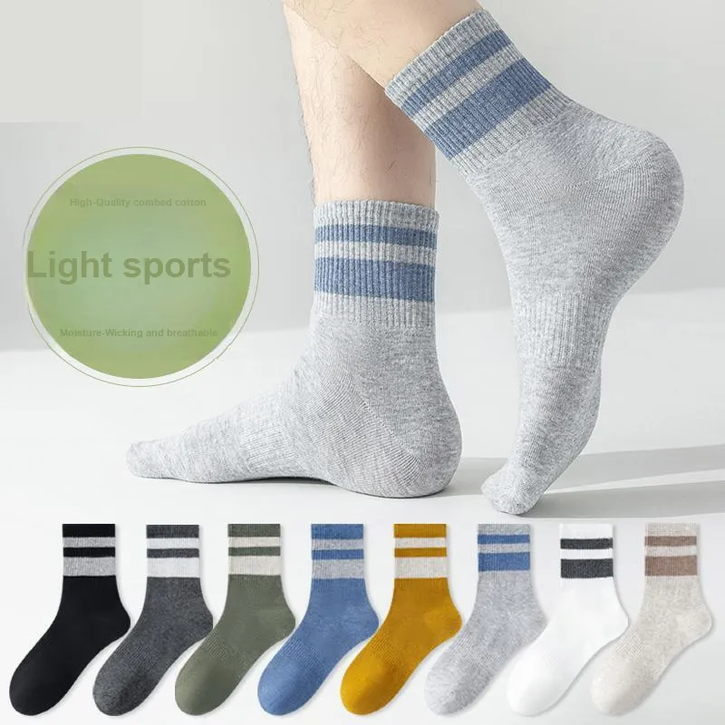 MIIOW Mid Calf Socks Men's 5 Pack-13