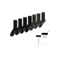 [7 Pack Gift Box Set][Black 4+Dark Gray 3]7A Antibacterial Wool Thickened Socks