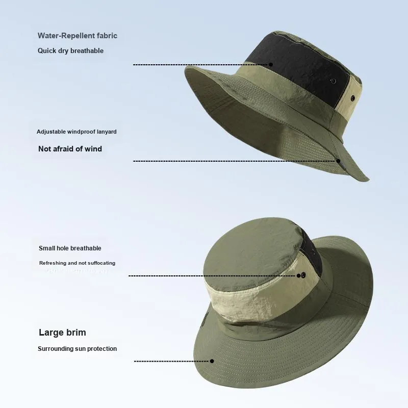 Shizhu Adjustable Bucket Hats Unisex-5