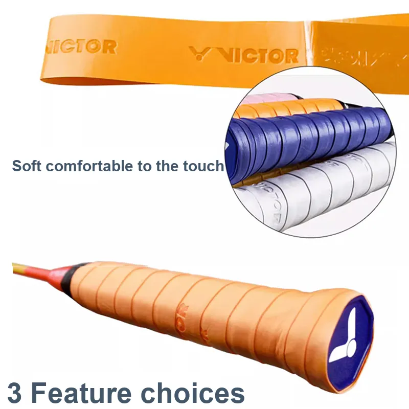 VICTOR Badminton Grip Tape Orange Polyurethane Thin-1